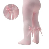 T170-P: Pink Tights with Bow (2-5 Years)